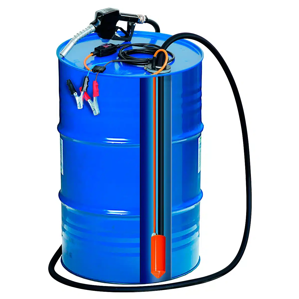 Kit Tambor 200 L con Surtidor Centri SP 30 12V Diésel | CEMO
